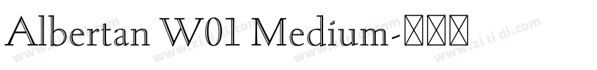 Albertan W01 Medium字体转换